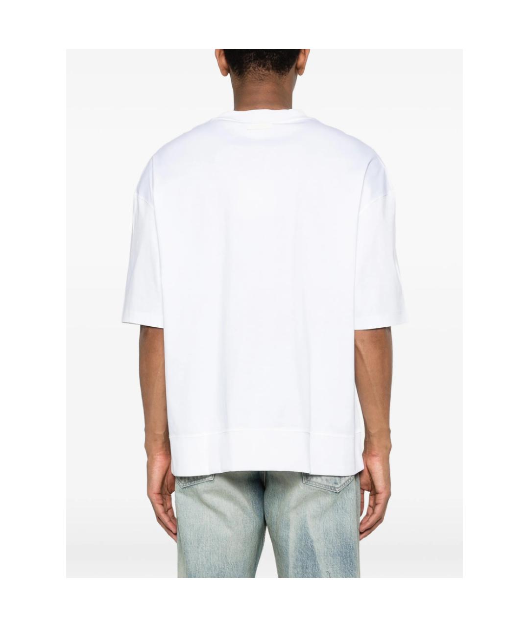 CALVIN KLEIN Белая хлопковая футболка, фото 4