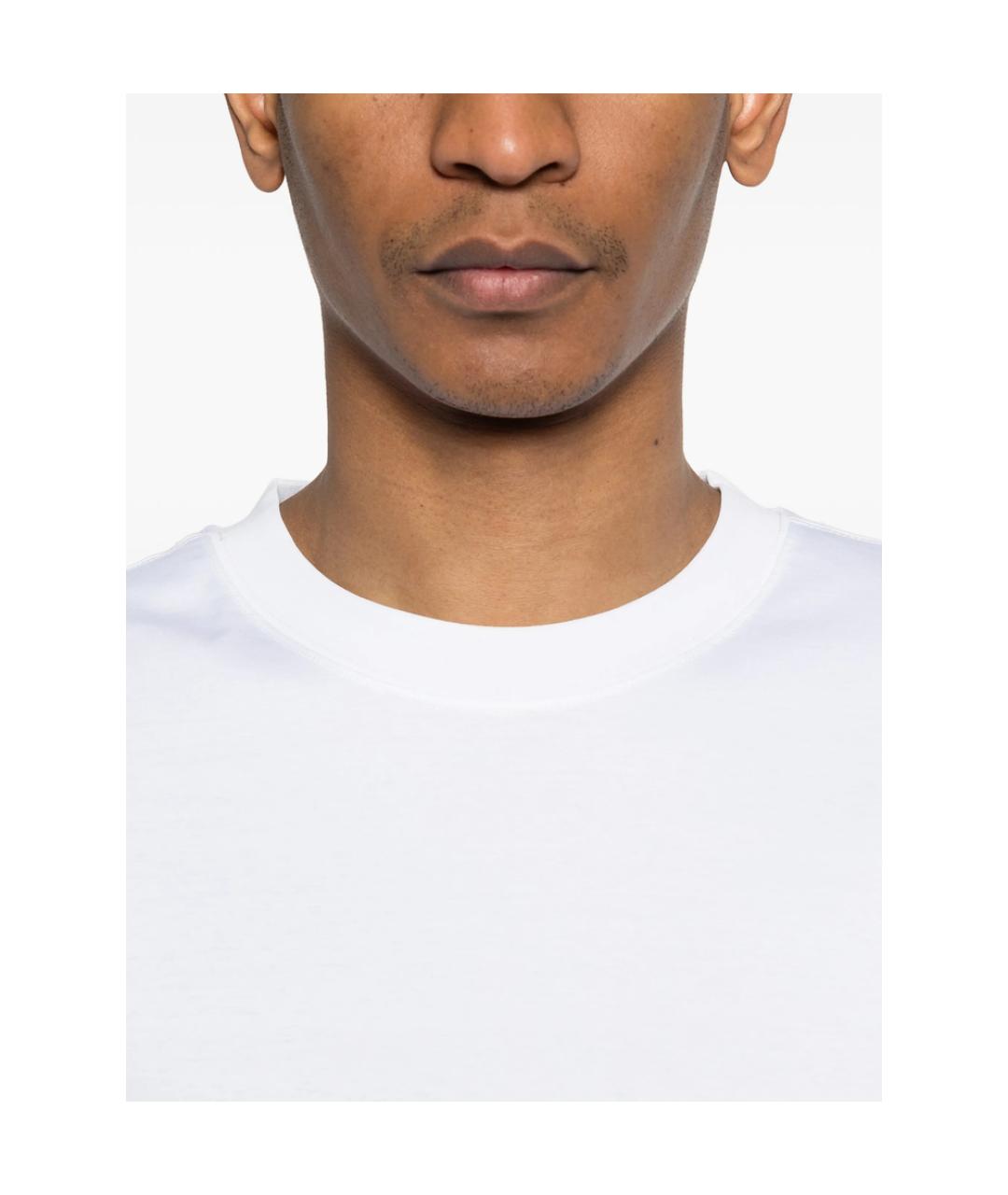 CALVIN KLEIN Белая хлопковая футболка, фото 2