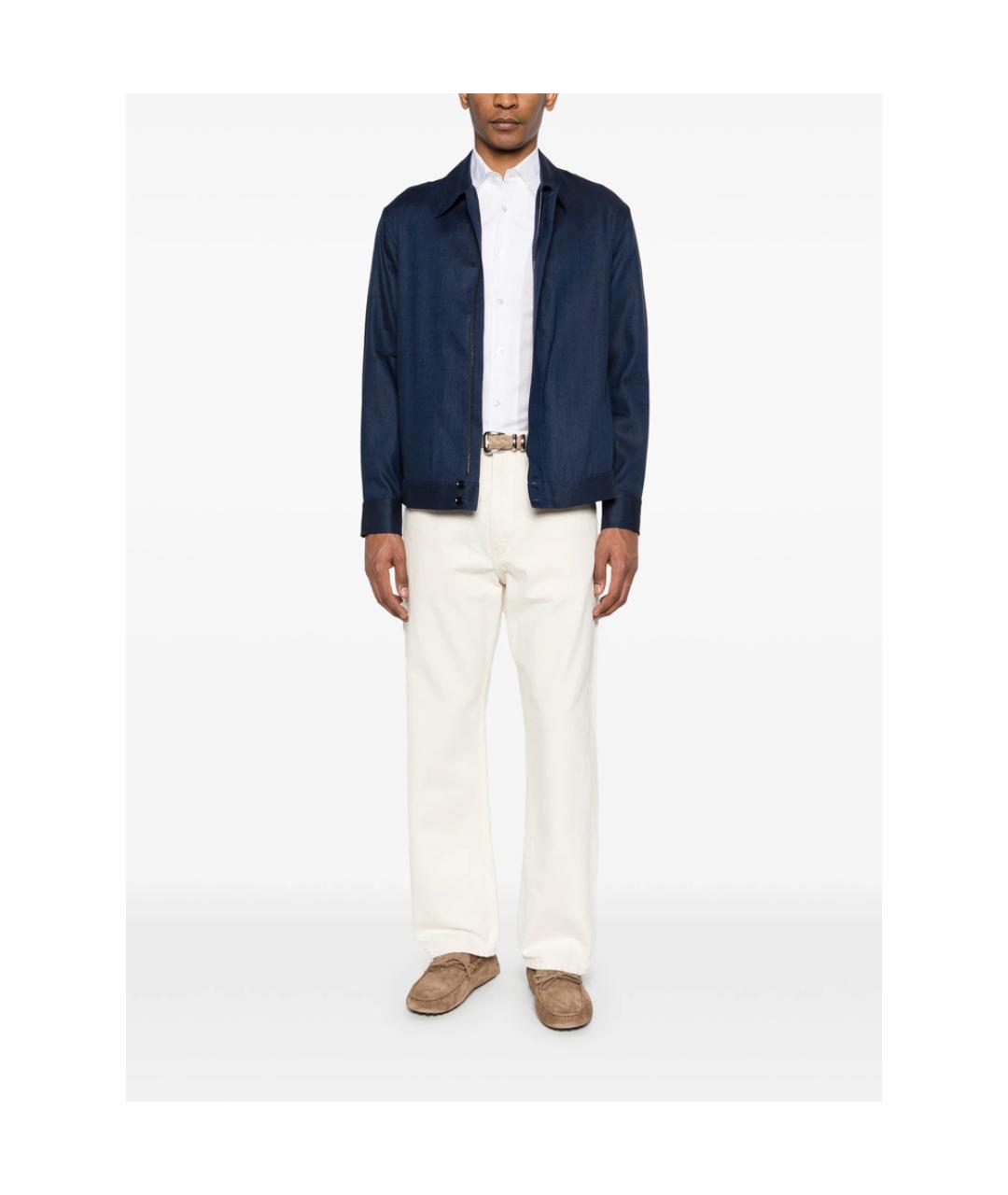BRIONI Синяя шерстяная куртка, фото 4