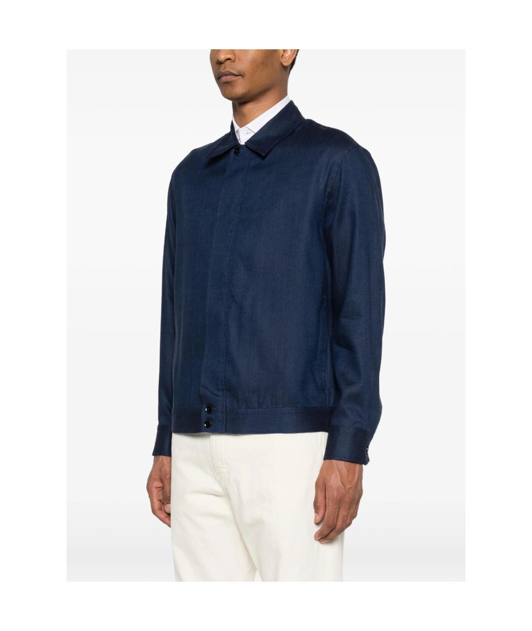 BRIONI Синяя шерстяная куртка, фото 2