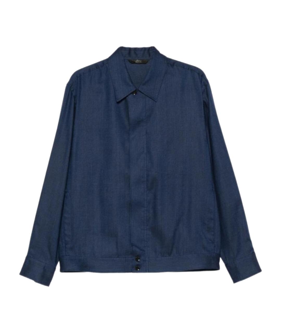 BRIONI Синяя шерстяная куртка, фото 1