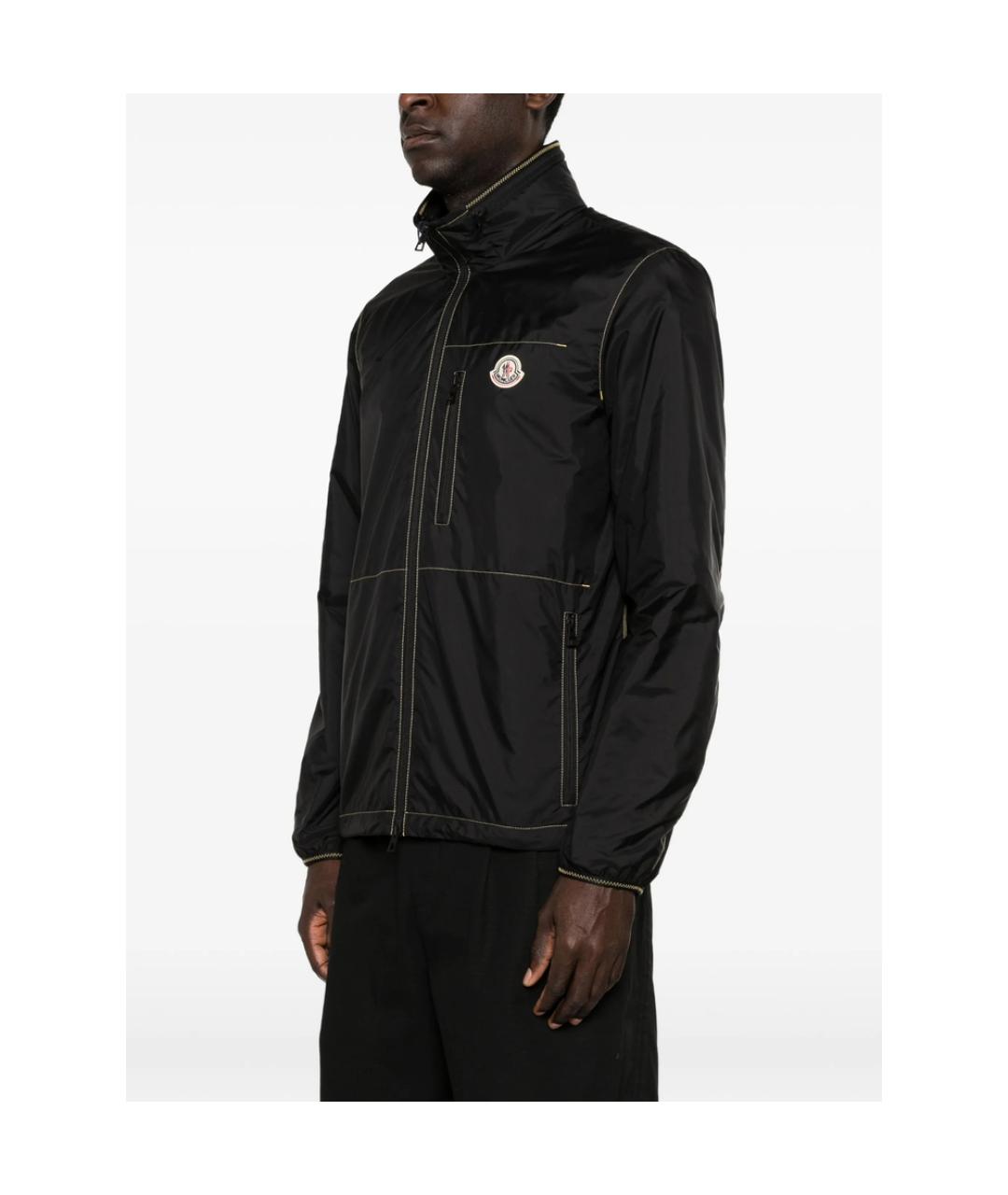 MONCLER Черная полиэстеровая куртка, фото 3