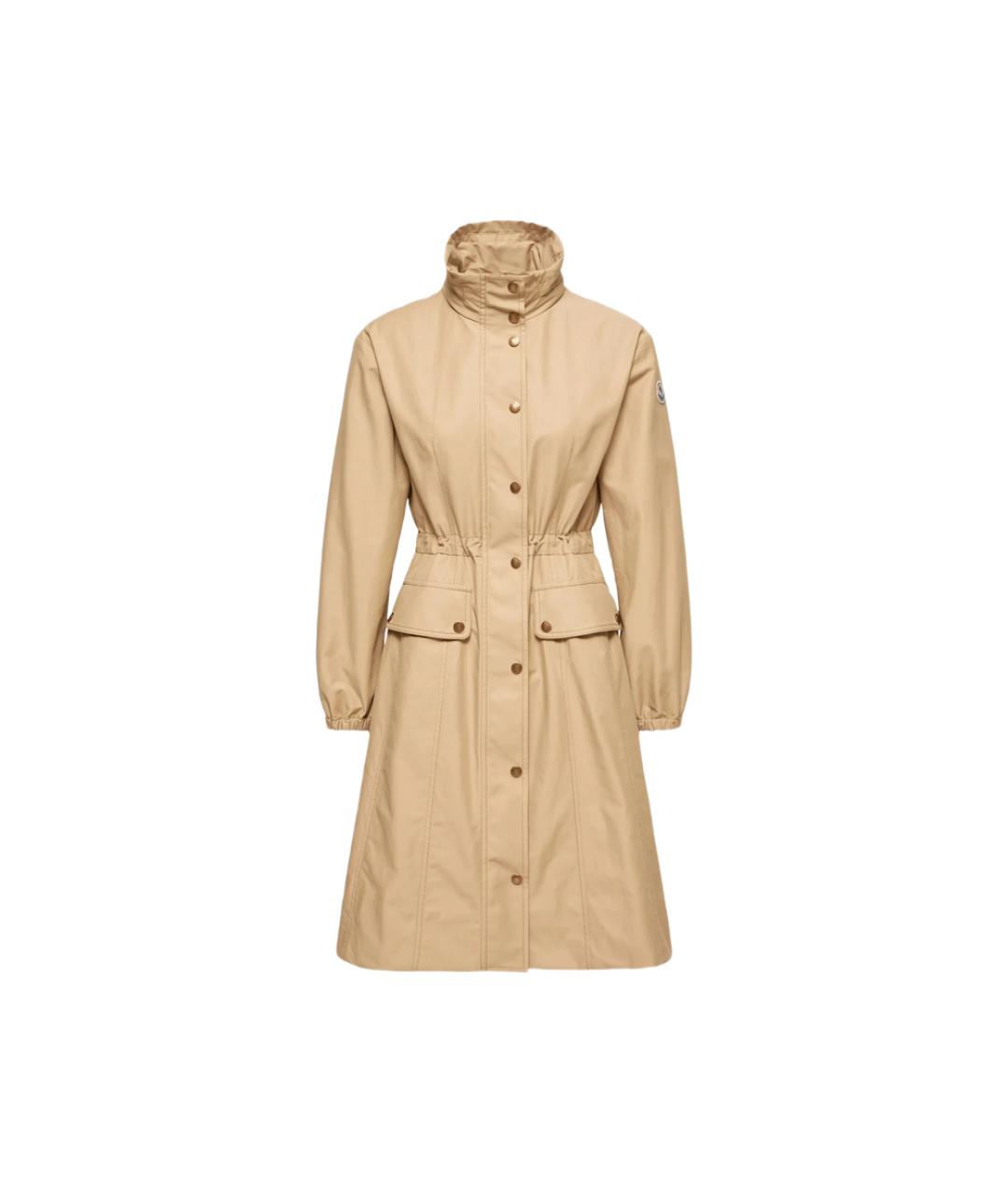 MONCLER Бежевая хлопковая парка, фото 1