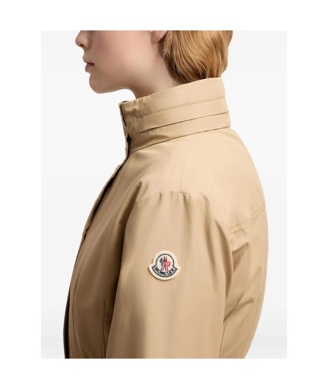 MONCLER Бежевая хлопковая парка, фото 2