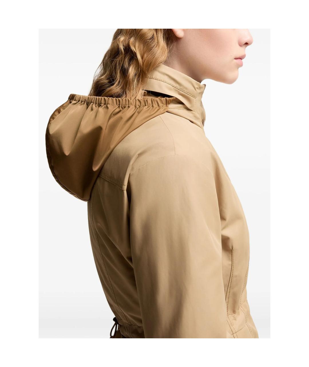 MONCLER Бежевая хлопковая парка, фото 3