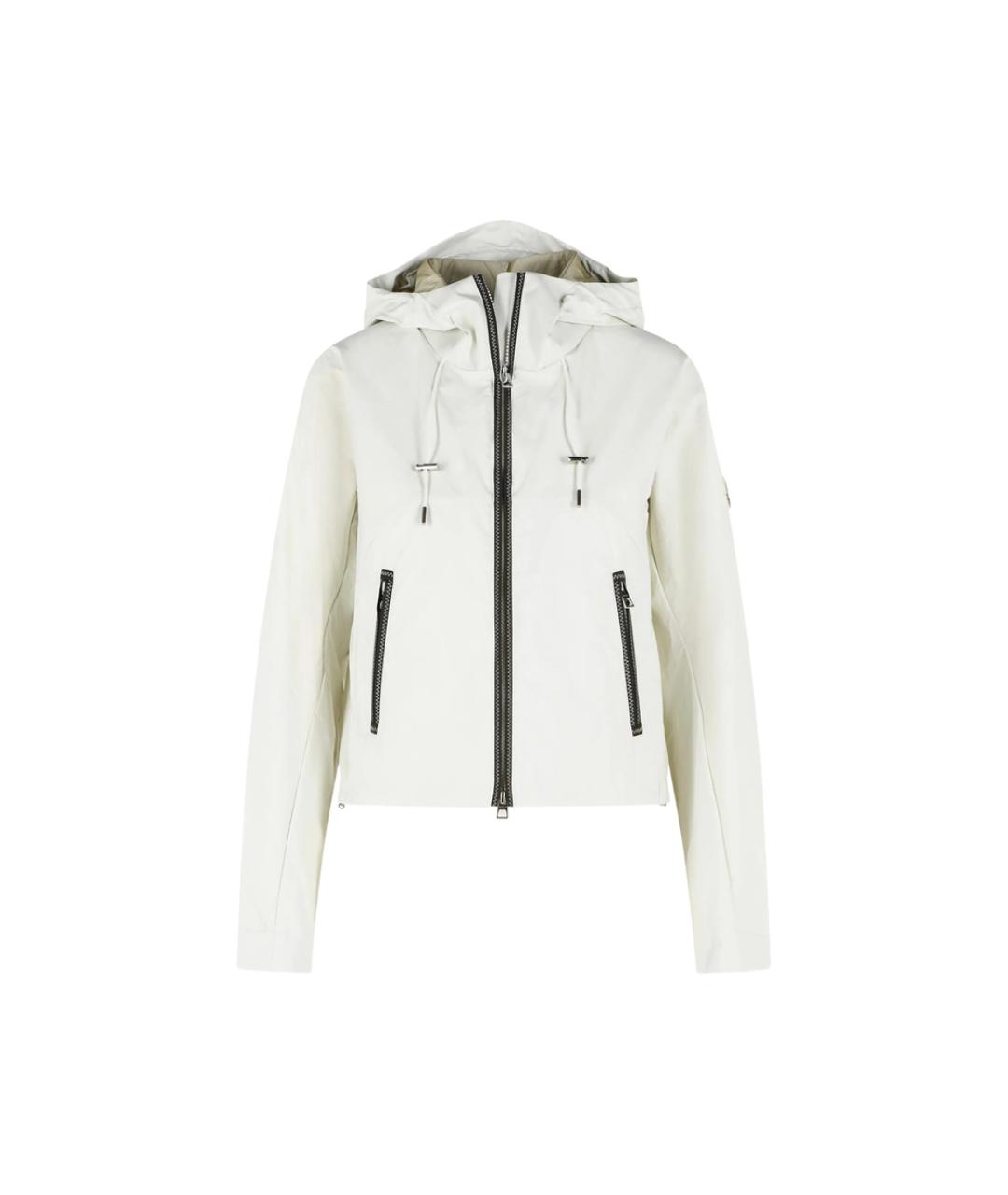 MONCLER Белая полиамидовая куртка, фото 1