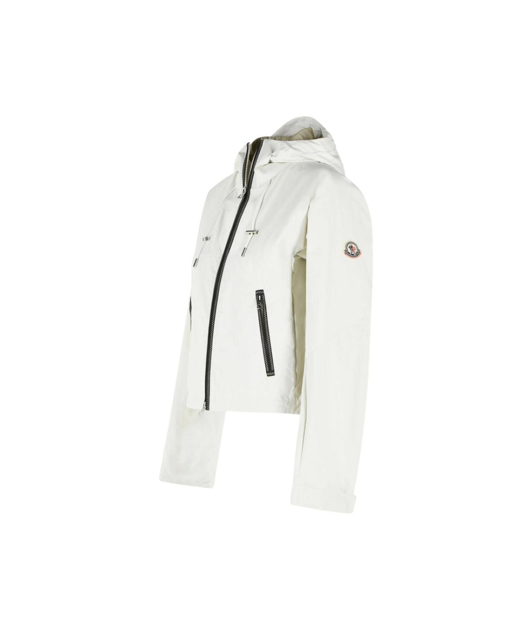 MONCLER Белая полиамидовая куртка, фото 2