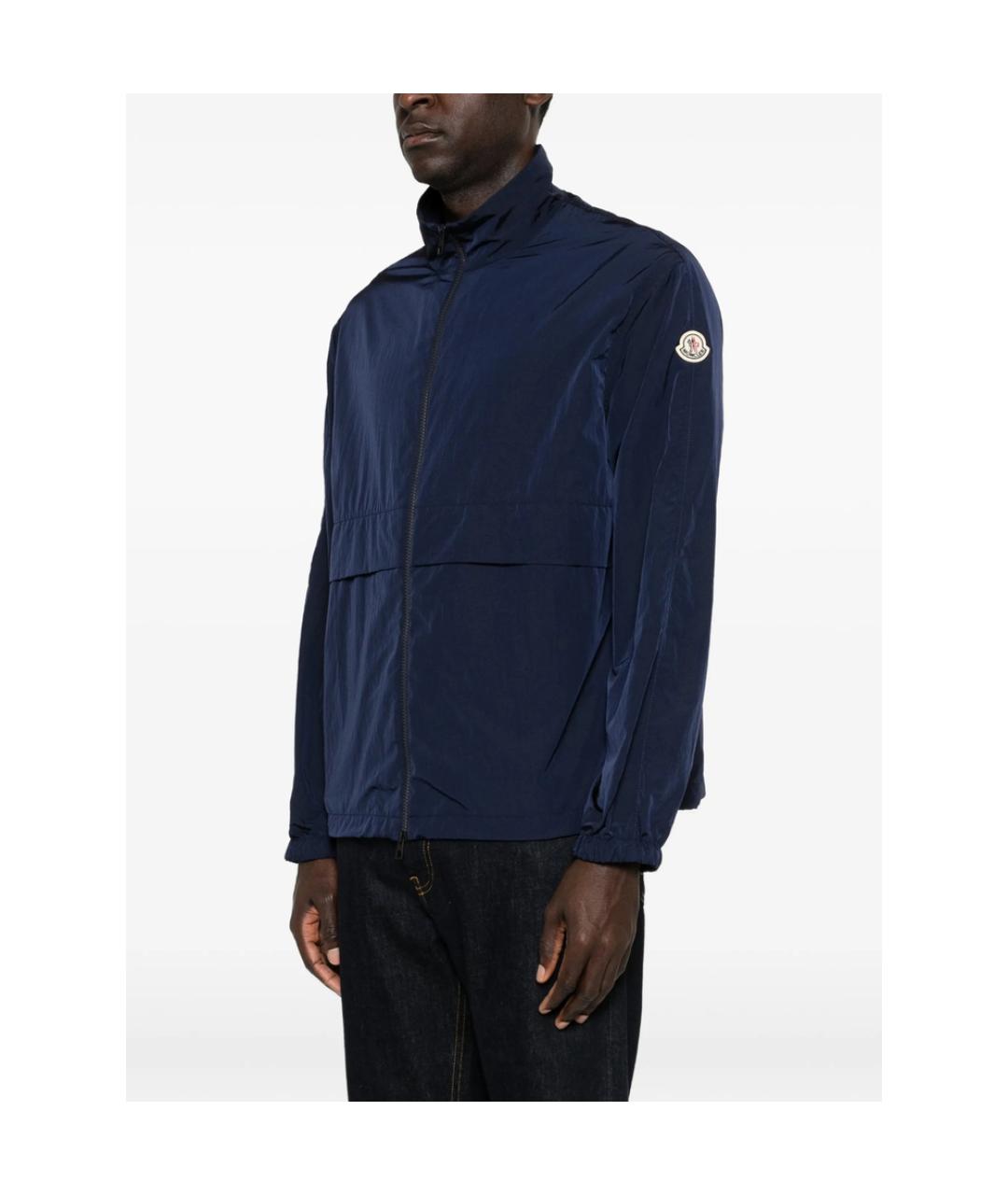 MONCLER Синяя полиамидовая куртка, фото 4