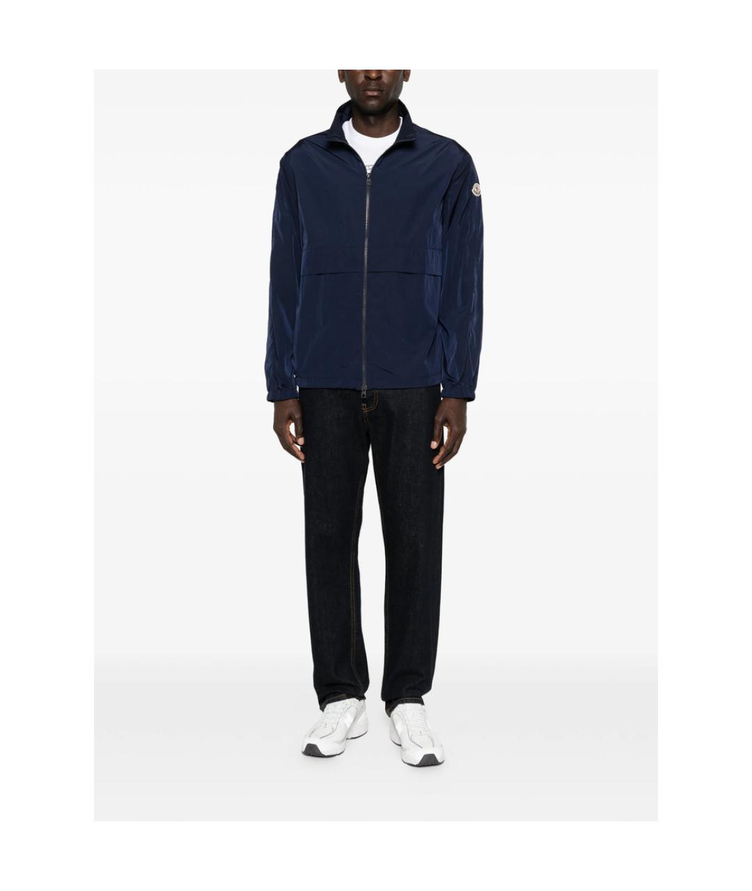 MONCLER Синяя полиамидовая куртка, фото 3