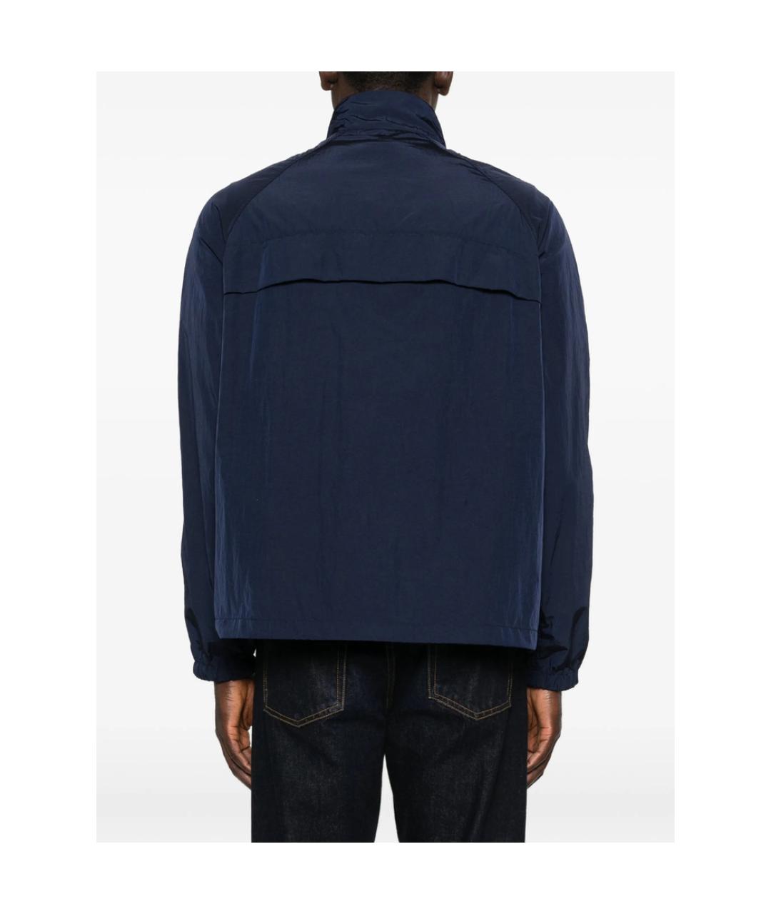 MONCLER Синяя полиамидовая куртка, фото 5