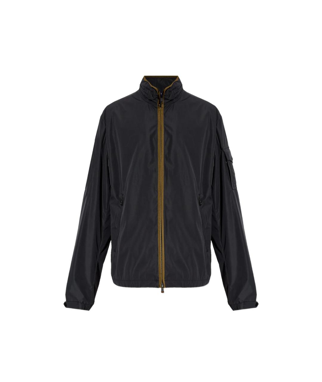 MONCLER Черная полиэстеровая куртка, фото 1
