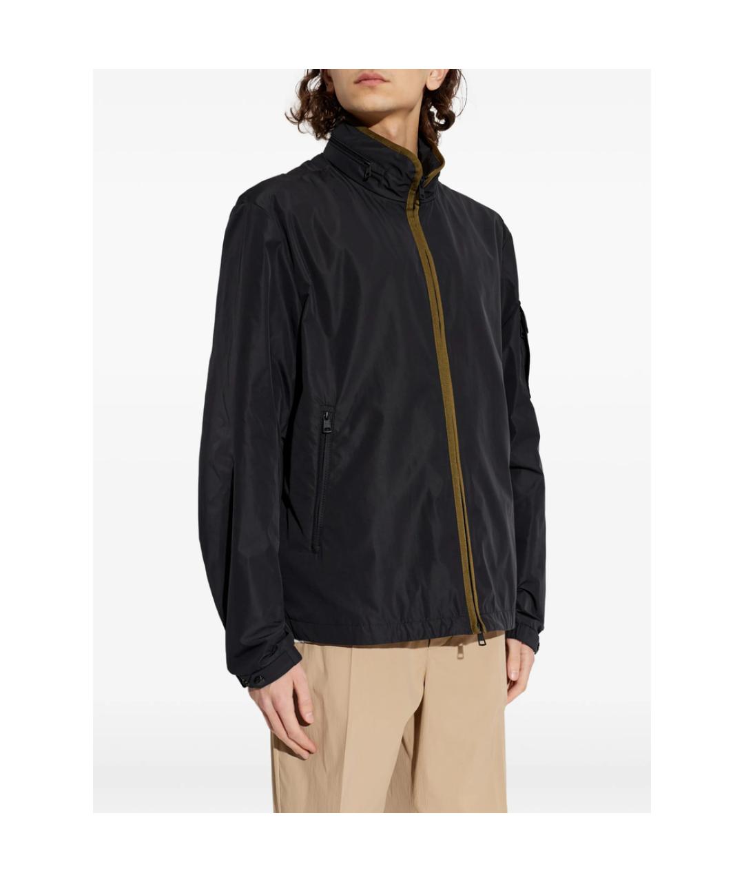 MONCLER Черная полиэстеровая куртка, фото 5