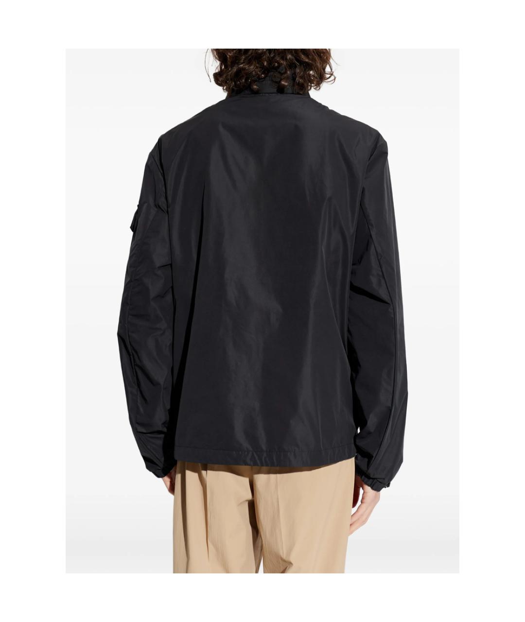 MONCLER Черная полиэстеровая куртка, фото 4