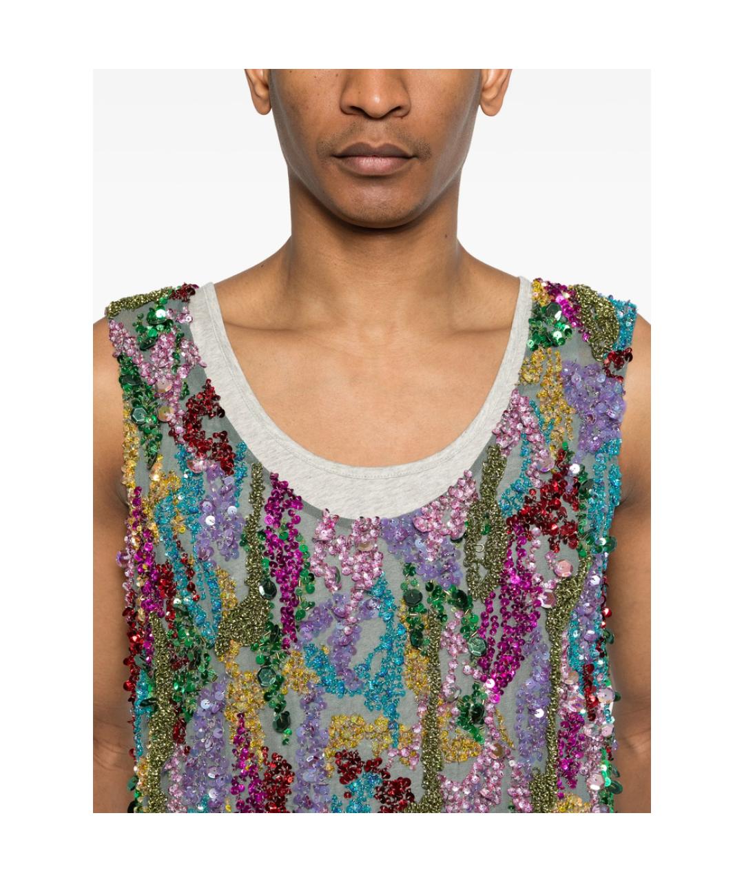 DRIES VAN NOTEN Мульти хлопковая майка, фото 2