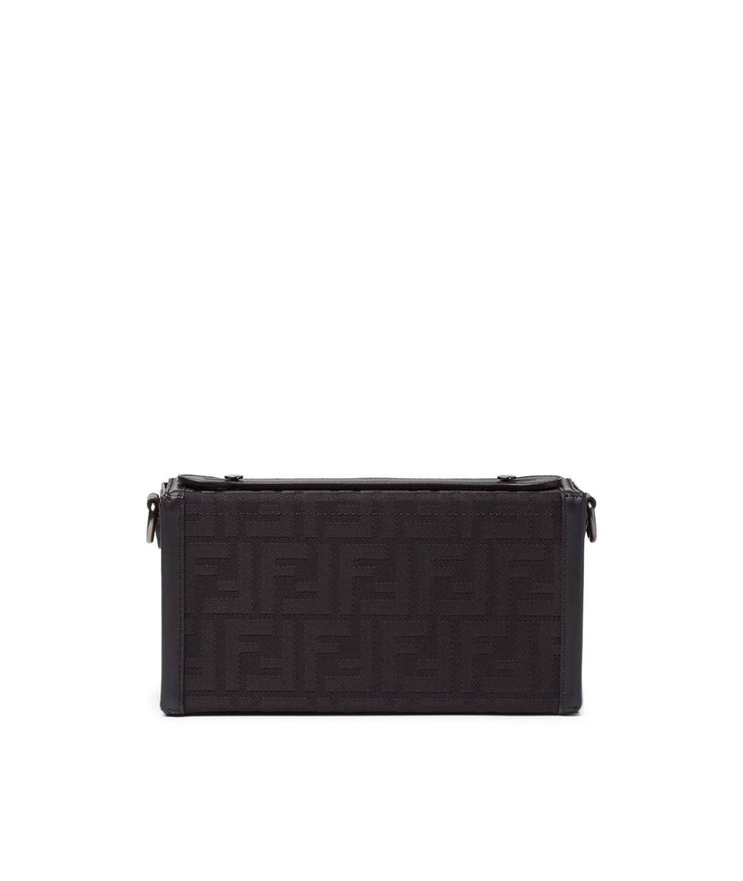 FENDI Черная тканевая сумка через плечо, фото 4