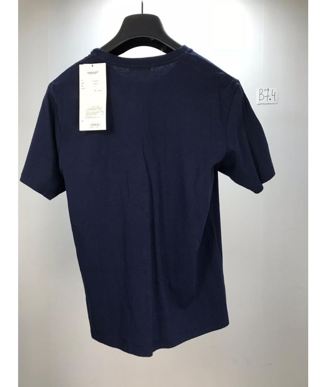 UNDERCOVER Темно-синяя хлопковая футболка, фото 2
