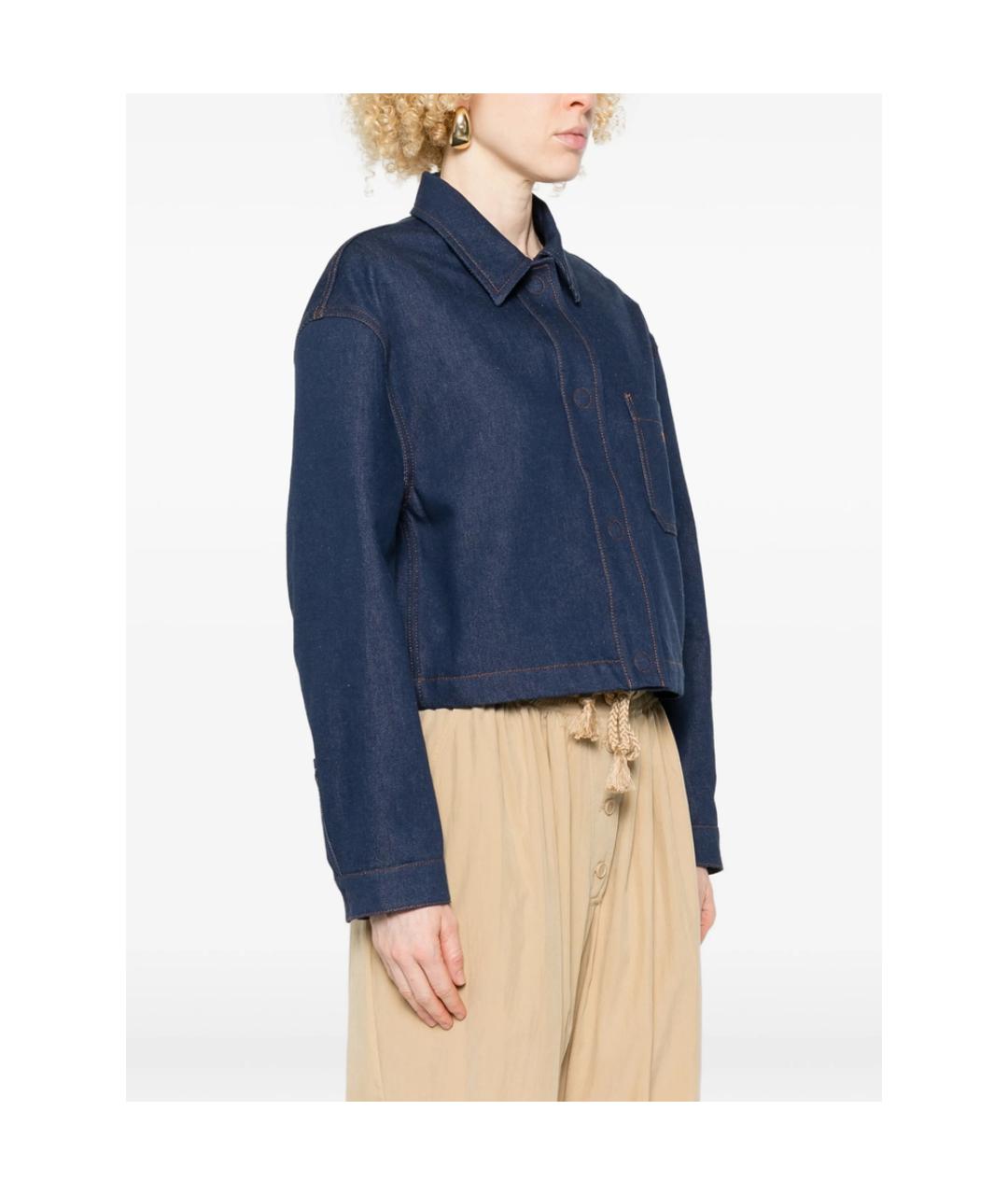 FENDI Синяя хлопковая куртка, фото 2