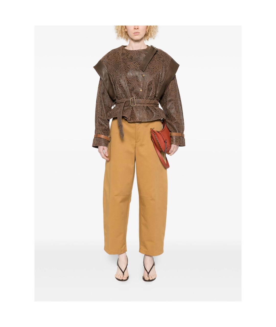 ISABEL MARANT Коричневая кожаная куртка, фото 4