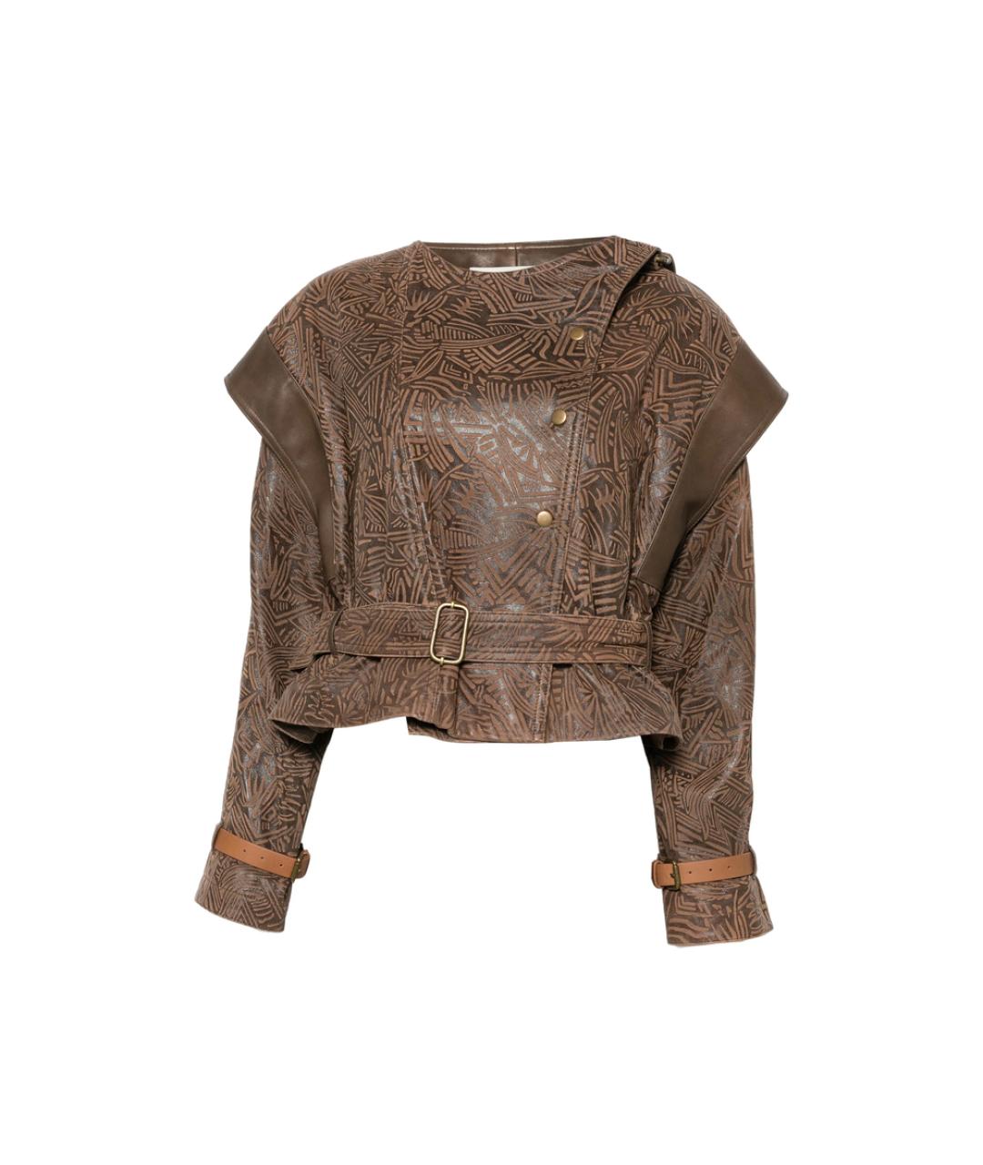 ISABEL MARANT Коричневая кожаная куртка, фото 1