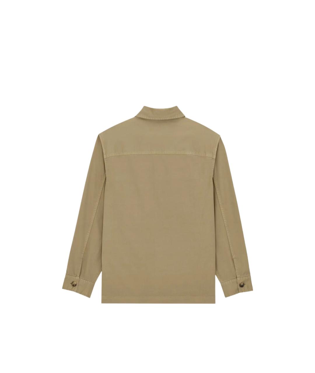 SAINT LAURENT Бежевая хлопковая куртка, фото 2