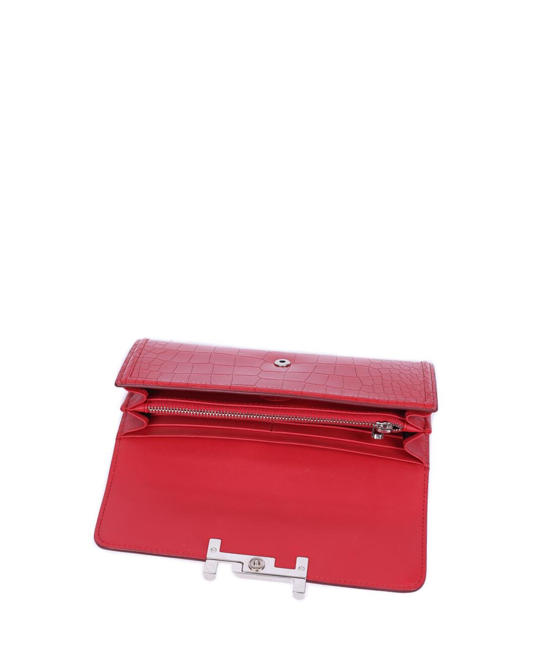 TOD'S Красный кожаный кошелек, фото 4