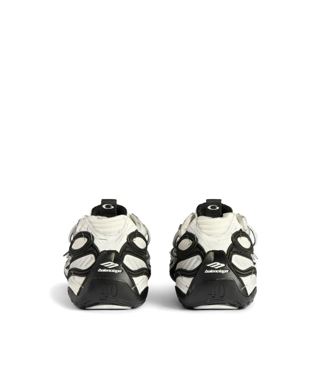 BALENCIAGA Белые синтетические низкие кроссовки / кеды, фото 4