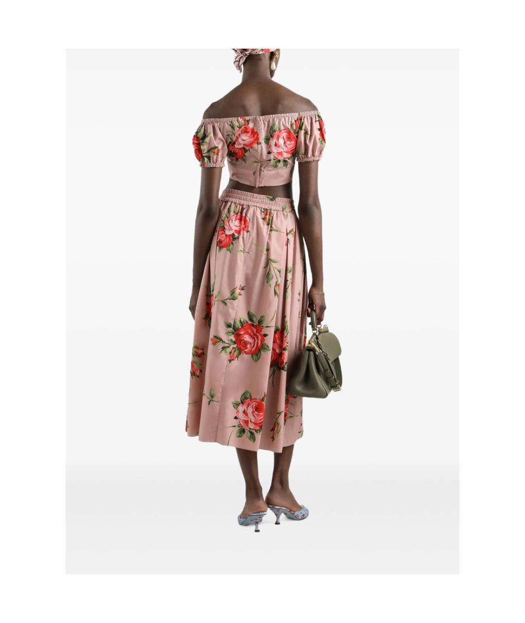 DOLCE&GABBANA Розовая хлопковая майка, фото 3