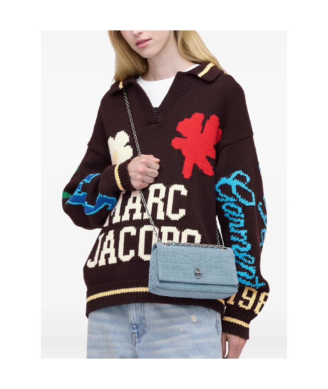 MARC JACOBS Голубая замшевая сумка через плечо, фото 3