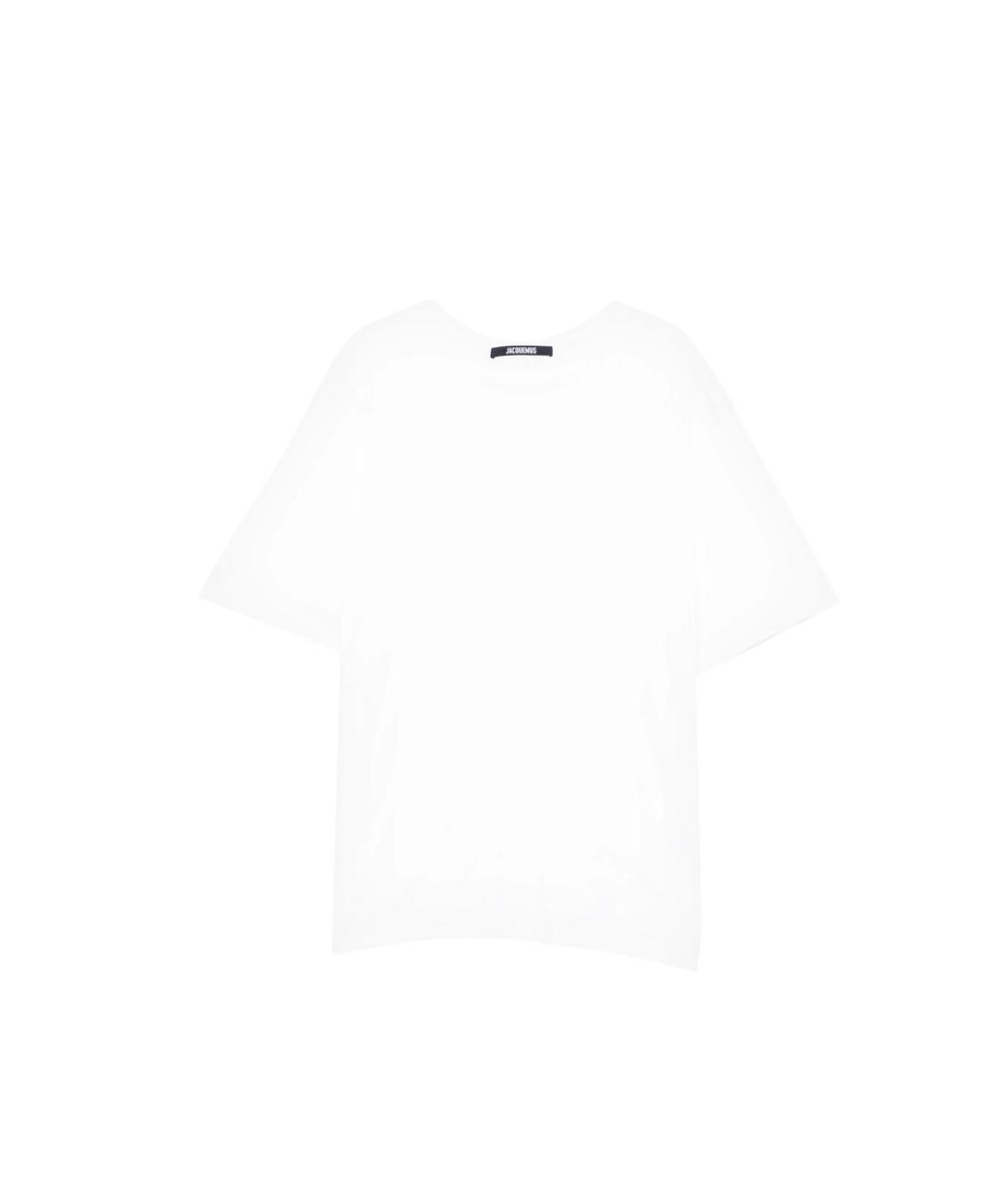 JACQUEMUS Белая хлопковая футболка, фото 1
