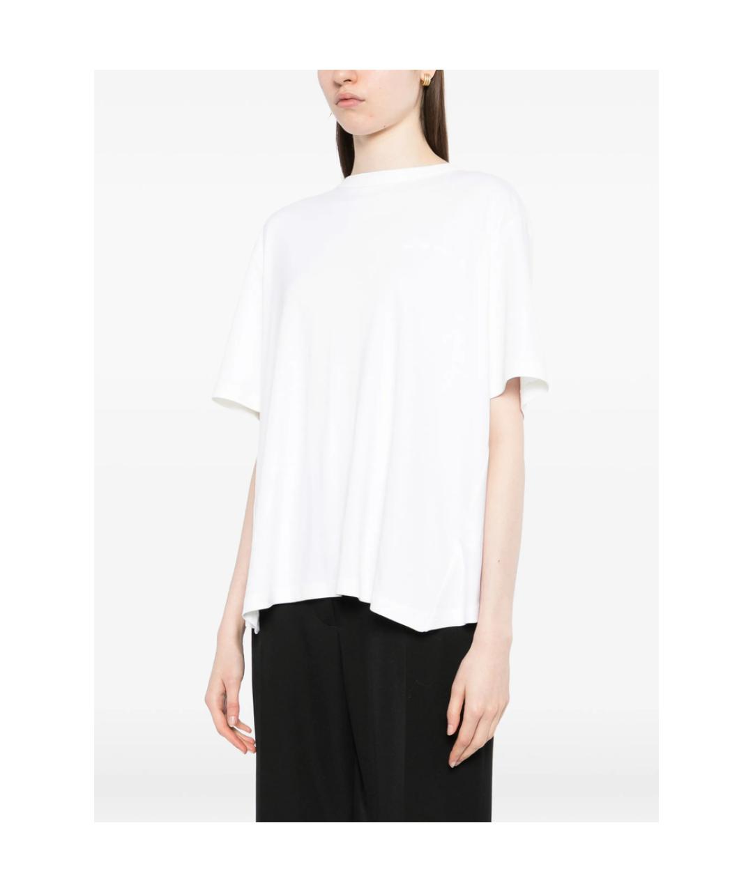 JACQUEMUS Белая хлопковая футболка, фото 4