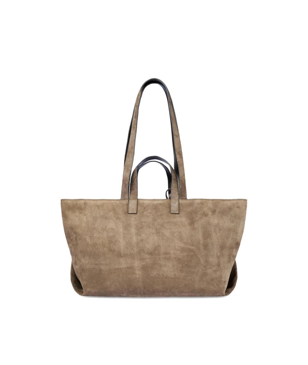 A.P.C. Коричневая кожаная сумка тоут, фото 2