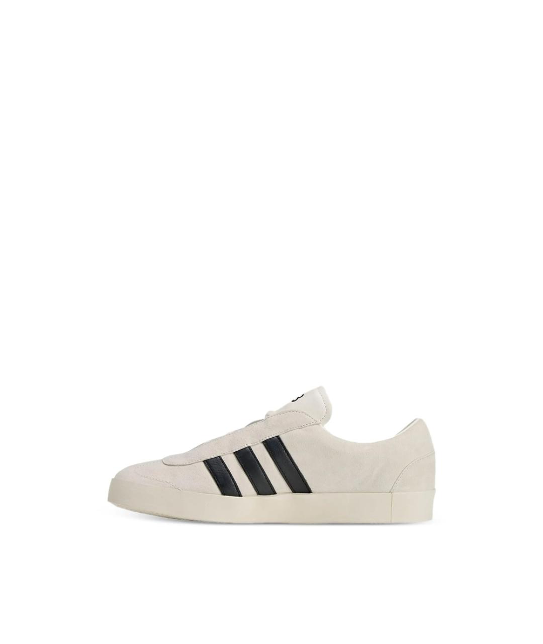 Y-3 Черные кожаные низкие кроссовки / кеды, фото 3