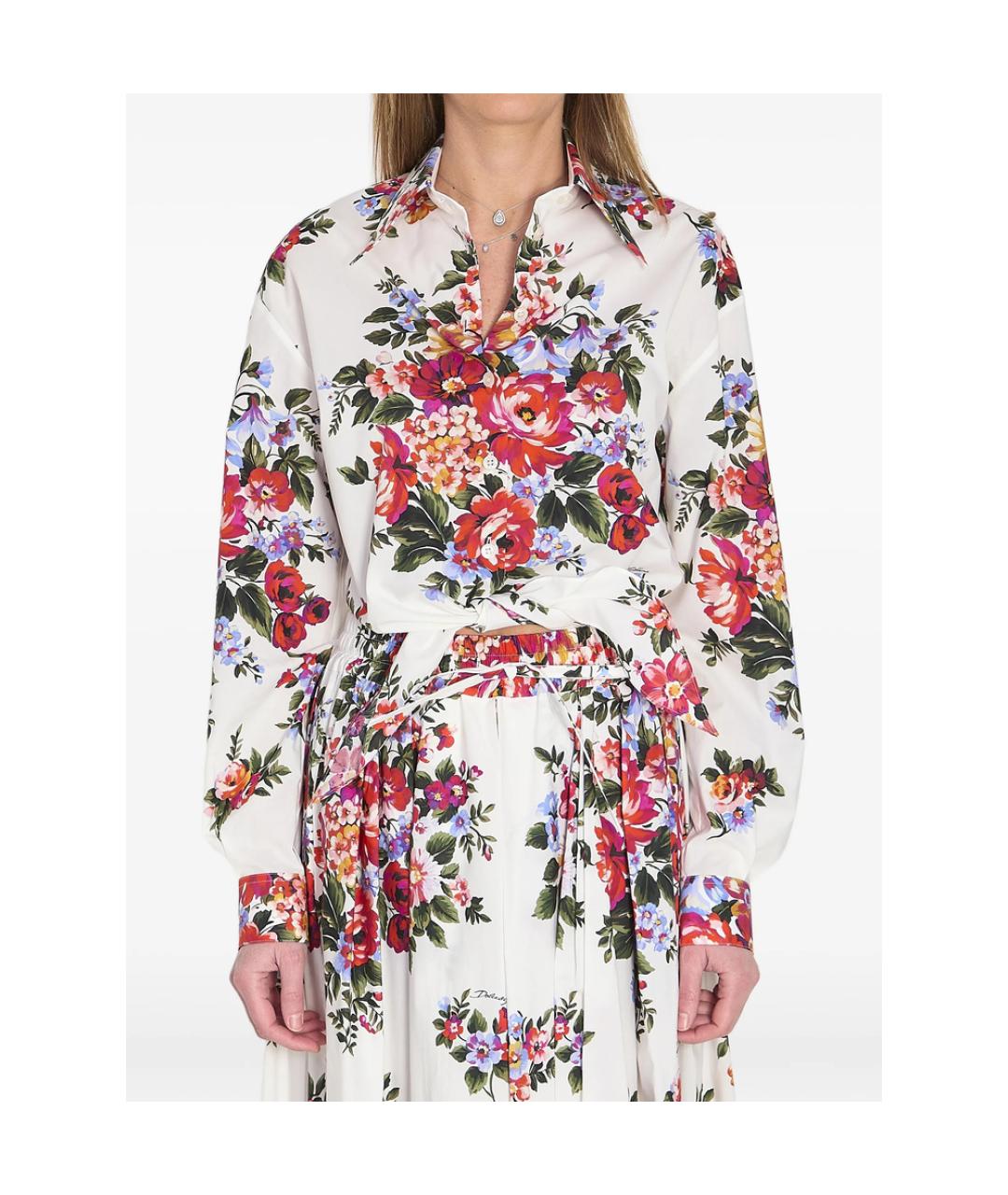 DOLCE&GABBANA Белая хлопковая рубашка, фото 6