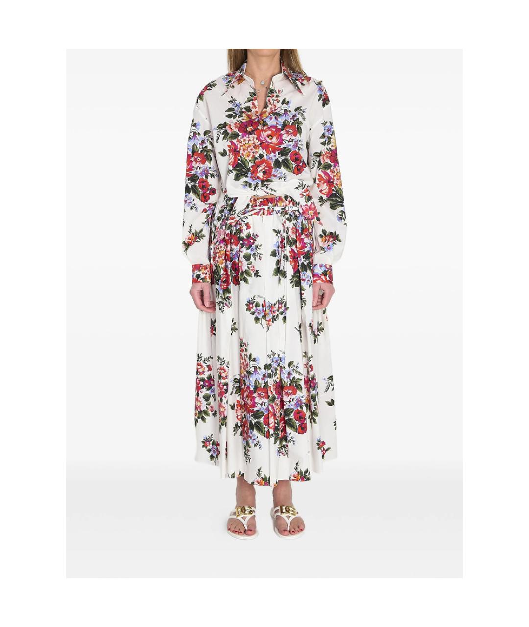 DOLCE&GABBANA Белая хлопковая рубашка, фото 5
