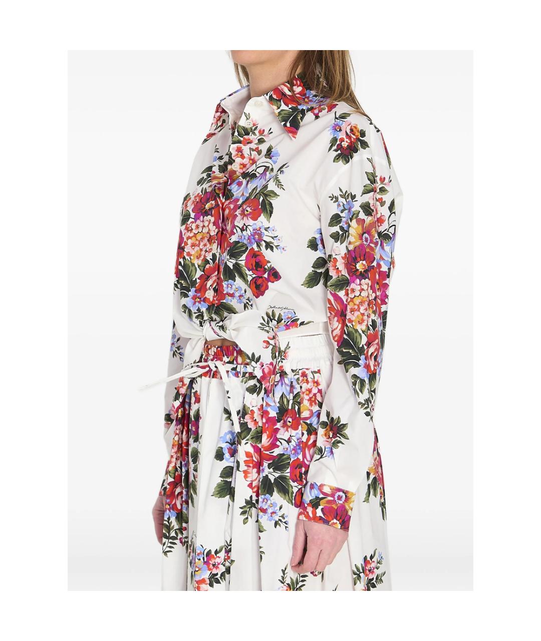 DOLCE&GABBANA Белая хлопковая рубашка, фото 4