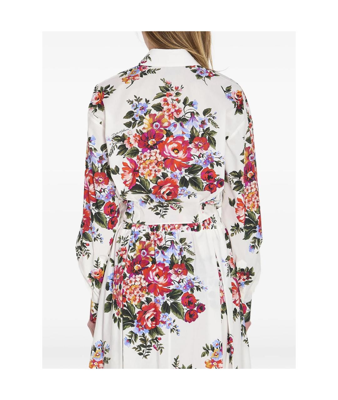 DOLCE&GABBANA Белая хлопковая рубашка, фото 2