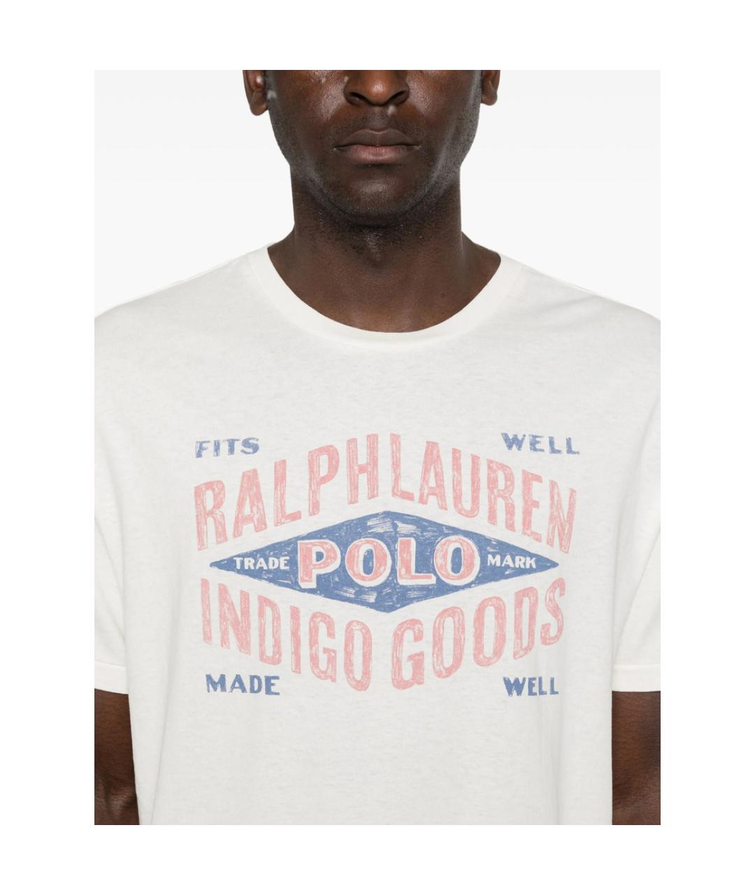 RALPH LAUREN Хлопковая футболка, фото 4