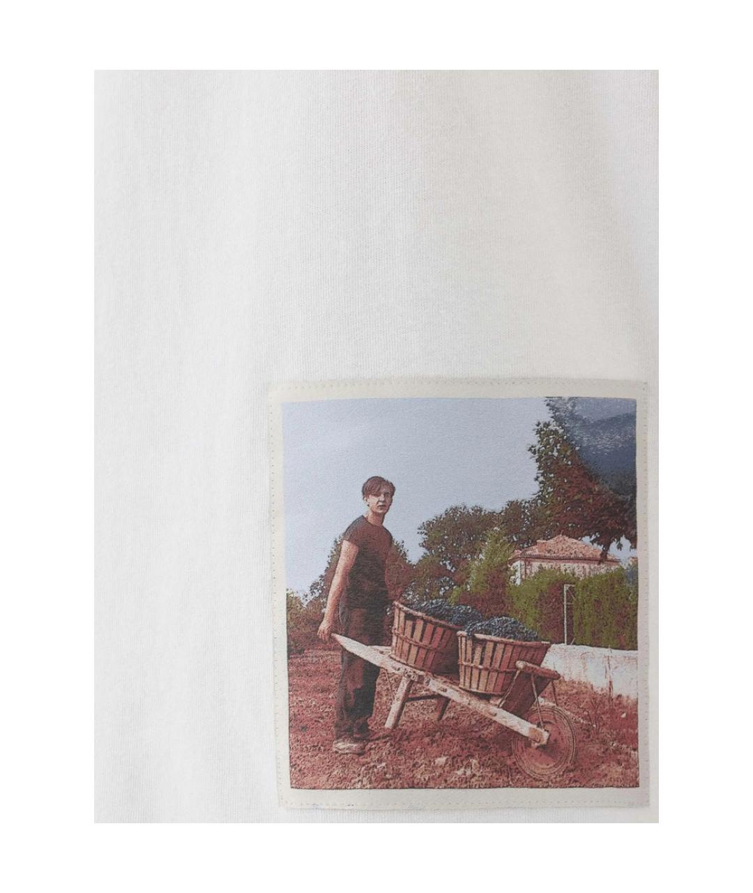 JACQUEMUS Белая хлопковая футболка, фото 3