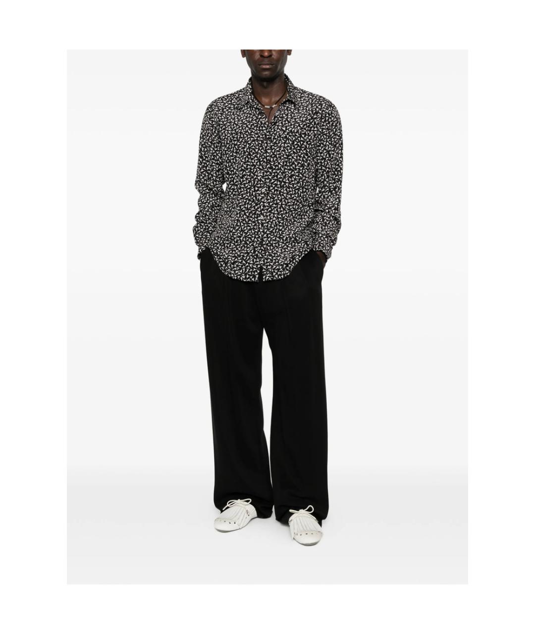DRIES VAN NOTEN Мульти шелковая кэжуал рубашка, фото 5