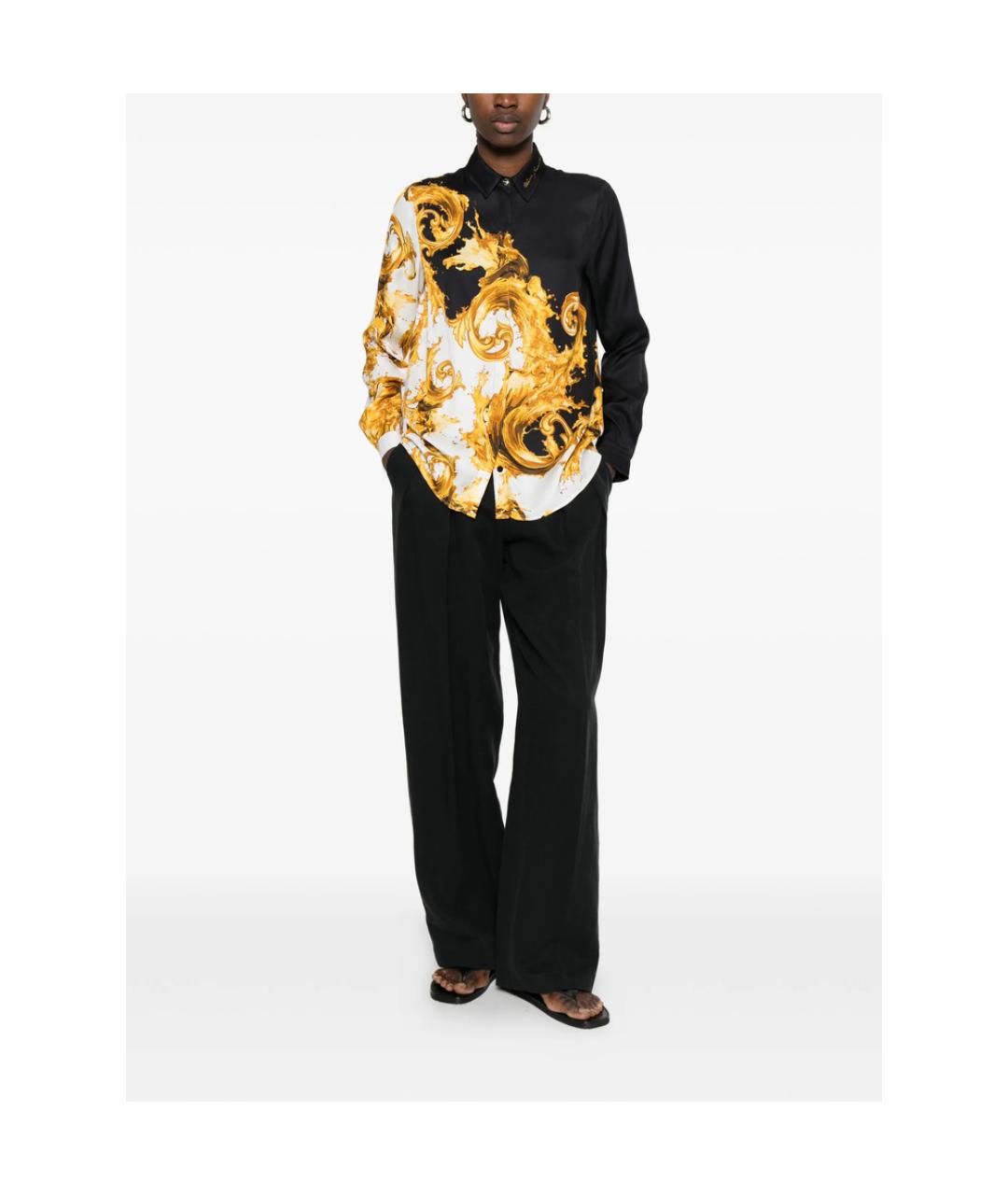VERSACE JEANS COUTURE Мульти вискозная рубашка, фото 2