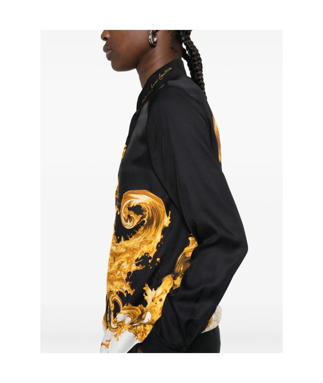 VERSACE JEANS COUTURE Мульти вискозная рубашка, фото 4