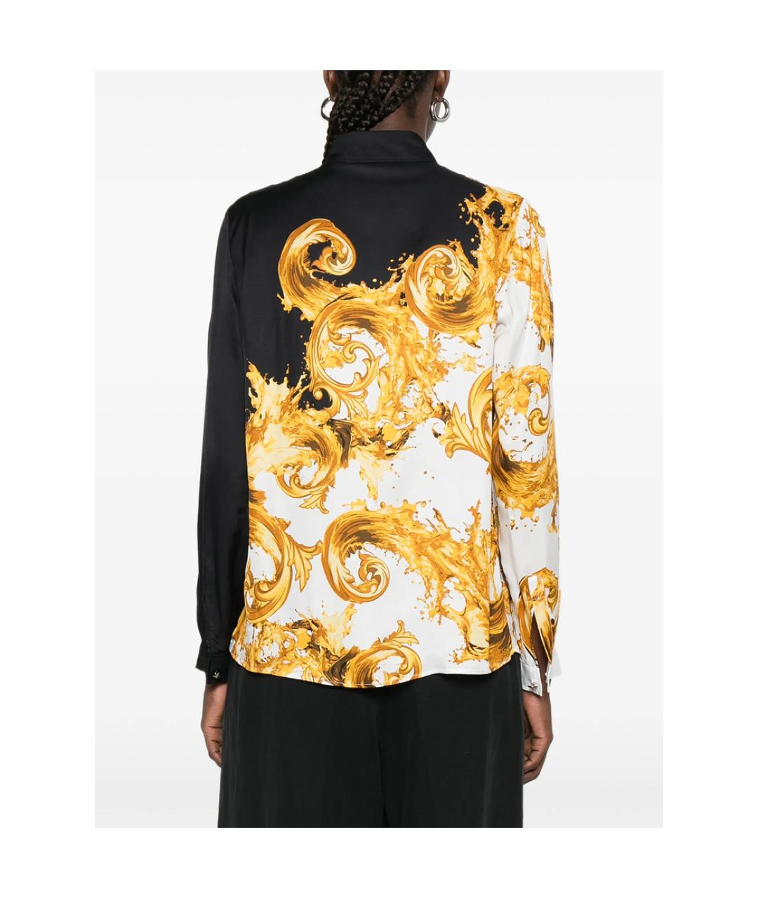 VERSACE JEANS COUTURE Мульти вискозная рубашка, фото 5