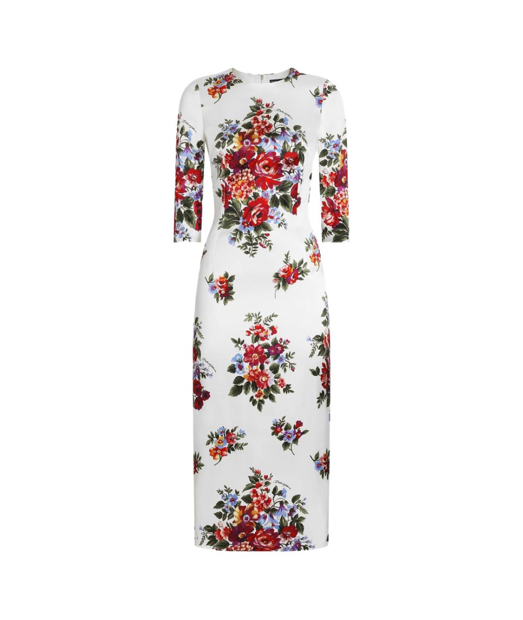 DOLCE&GABBANA Белое вискозное повседневное платье, фото 1