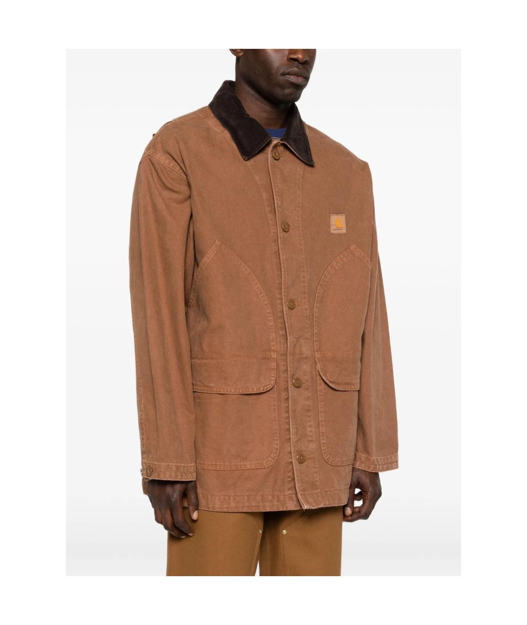 CARHARTT Коричневая хлопковая куртка, фото 2