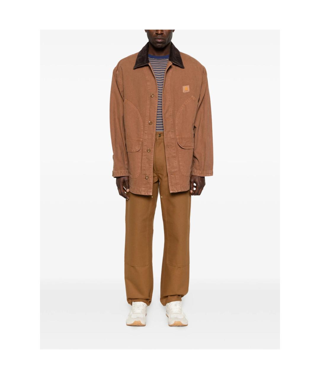 CARHARTT Коричневая хлопковая куртка, фото 5