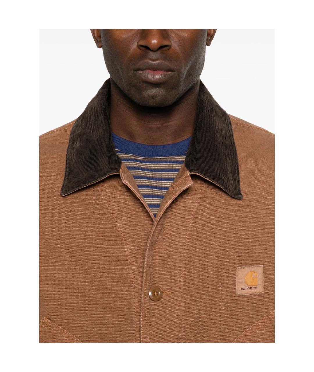 CARHARTT Коричневая хлопковая куртка, фото 4
