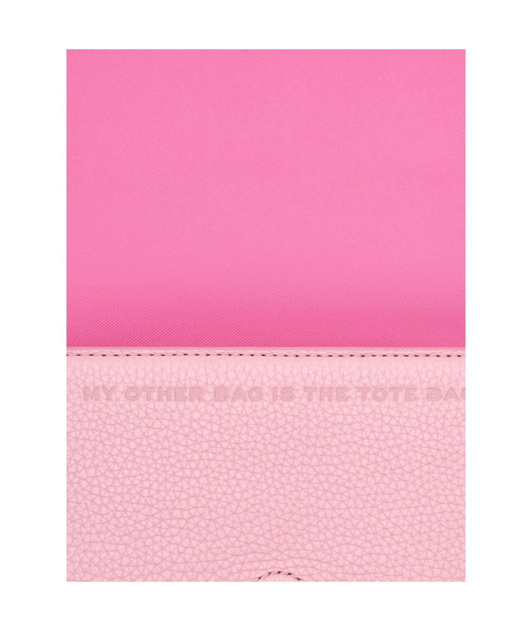 MARC JACOBS Розовая кожаная сумка на плечо, фото 2