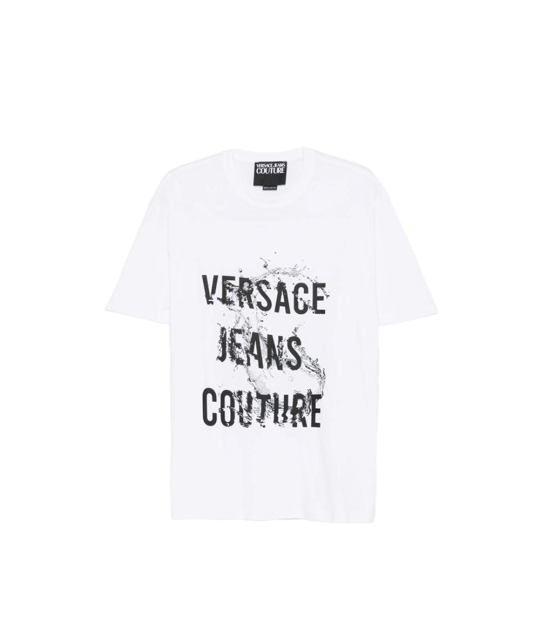 VERSACE JEANS COUTURE Белая хлопковая футболка, фото 1