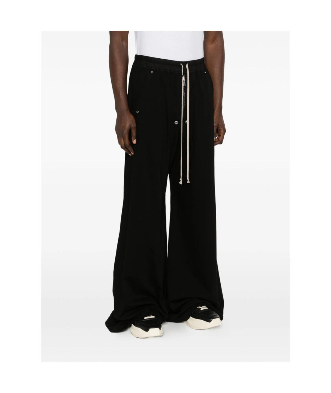 RICK OWENS DRKSHDW Черные хлопковые повседневные брюки, фото 5