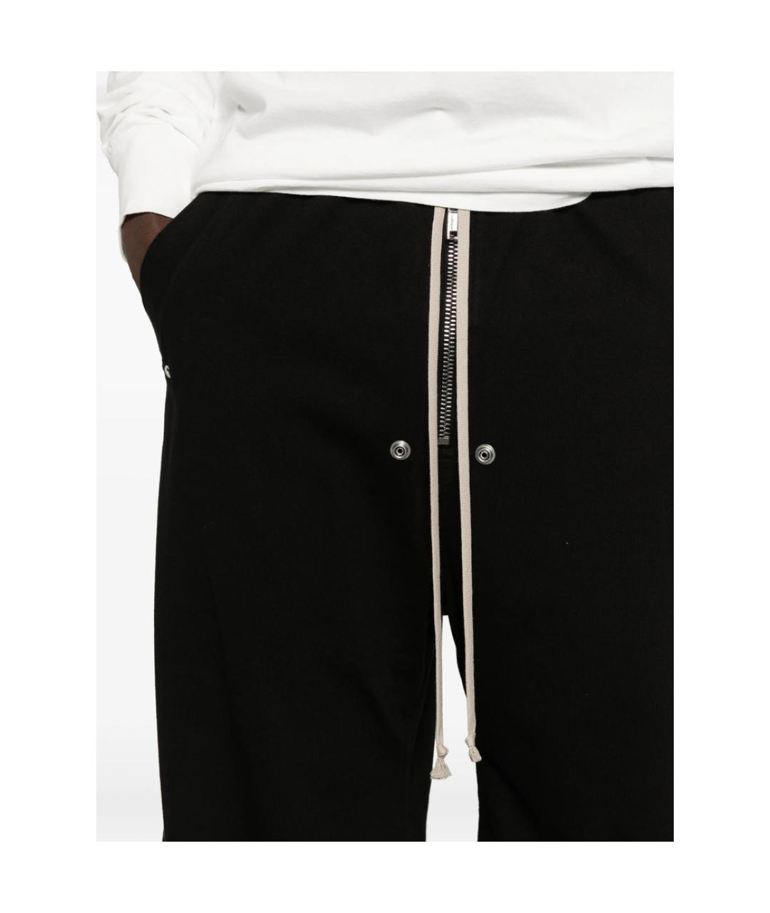 RICK OWENS DRKSHDW Черные хлопковые повседневные брюки, фото 2